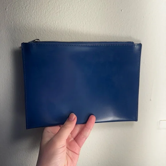 MUGLER Perfum Navy blue Cosmetic /Jewelry Zipper Pouch Bag by Mugler - Picture 2 of 5